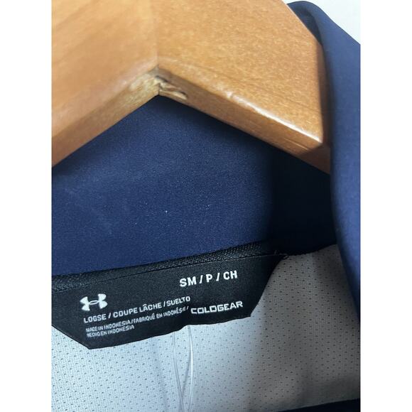 NWT Under Armour Storm Women’s Small Blue Coldgear Loose Softshell Jacket Logo - Picture 6 of 10
